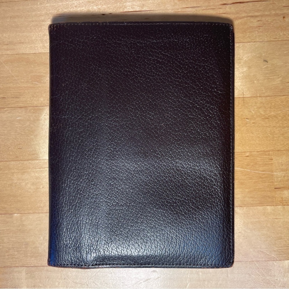 Vintage Steerhide Leather Wallet Attache Billfold Money Clip Brown Leather
